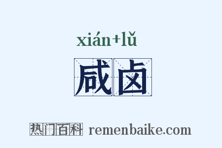 咸卤是什么意思的图片